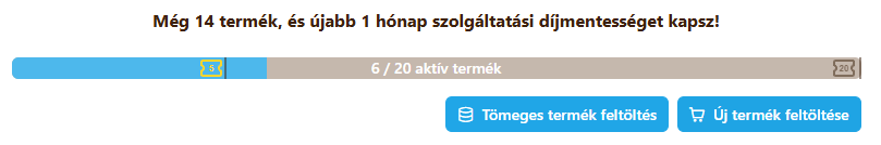 Aktív termékek és kuponok