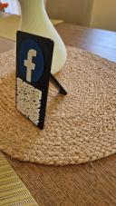 Facebook QR kód tába